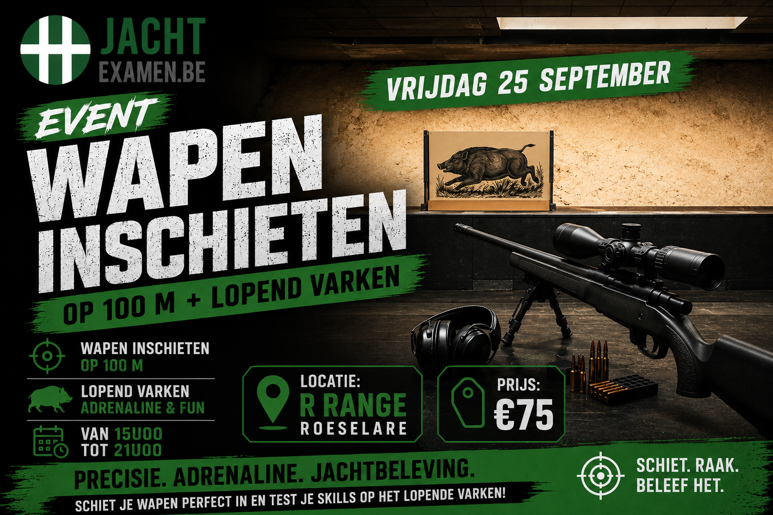 Inschieten lopen varken